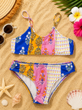 Pattern Colors 2PCs swimsuit