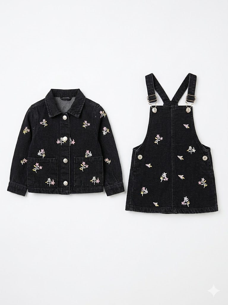 Floral Denim Set