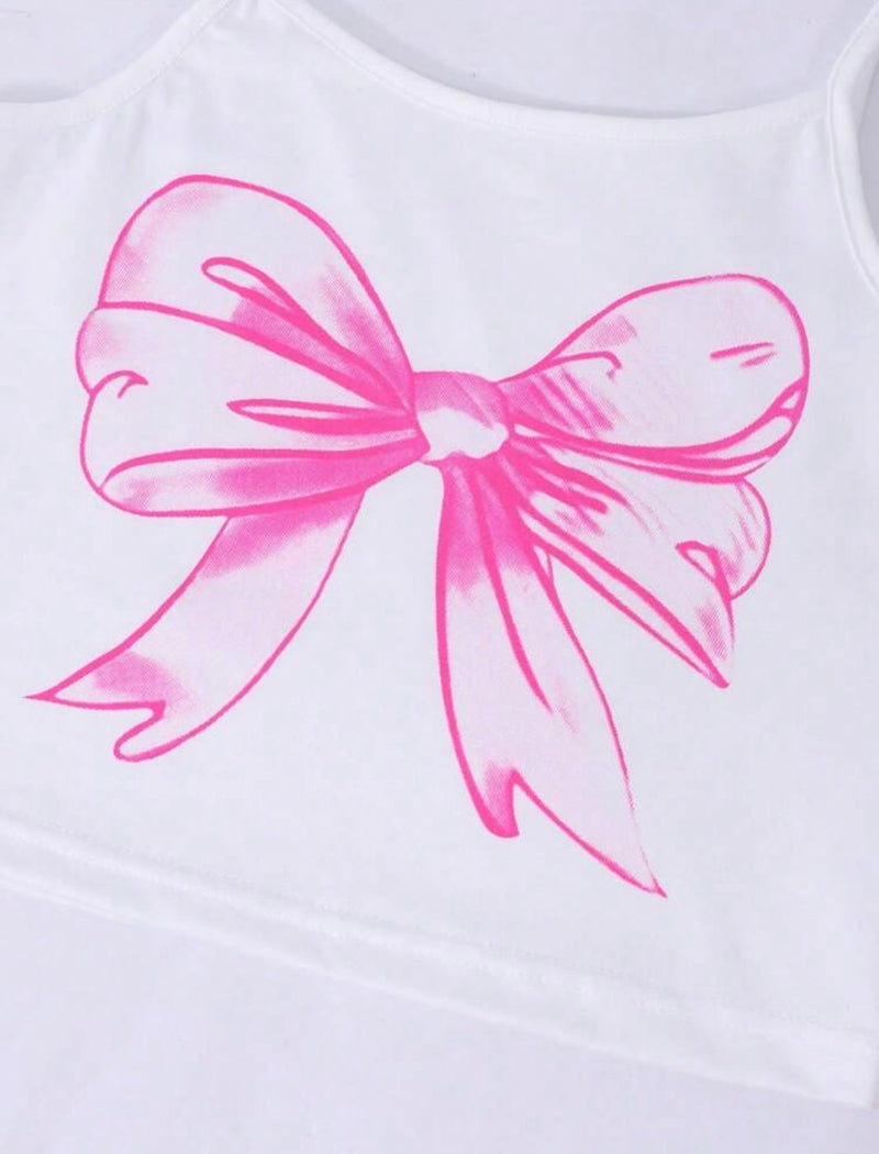 Set 3 Pcs Pink Bow