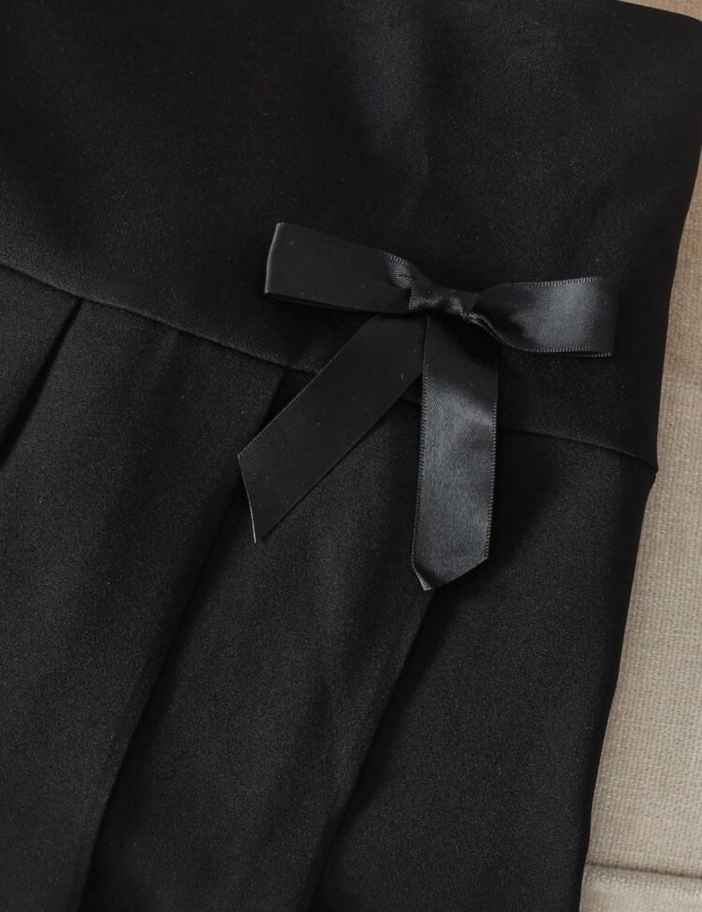 Set black Bow Black Skirt