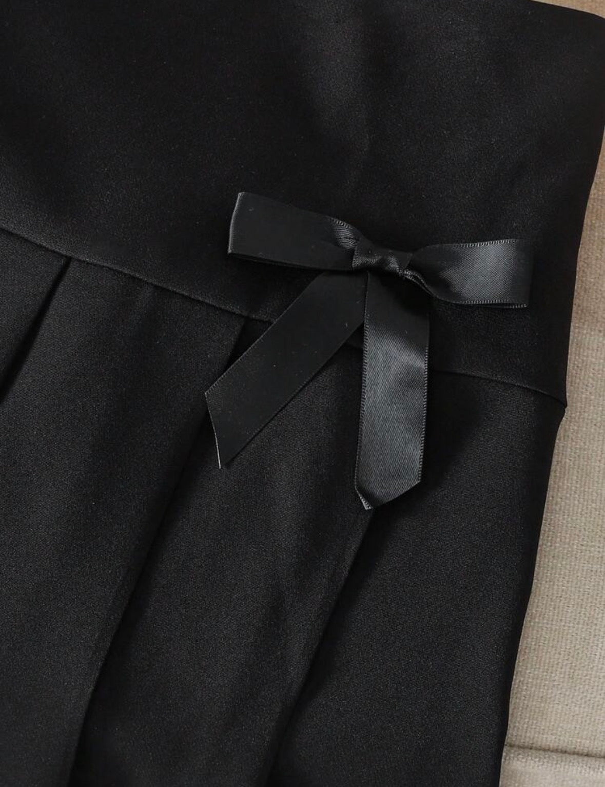 Set black Bow Black Skirt