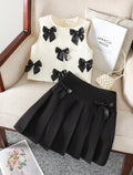Set black Bow Black Skirt