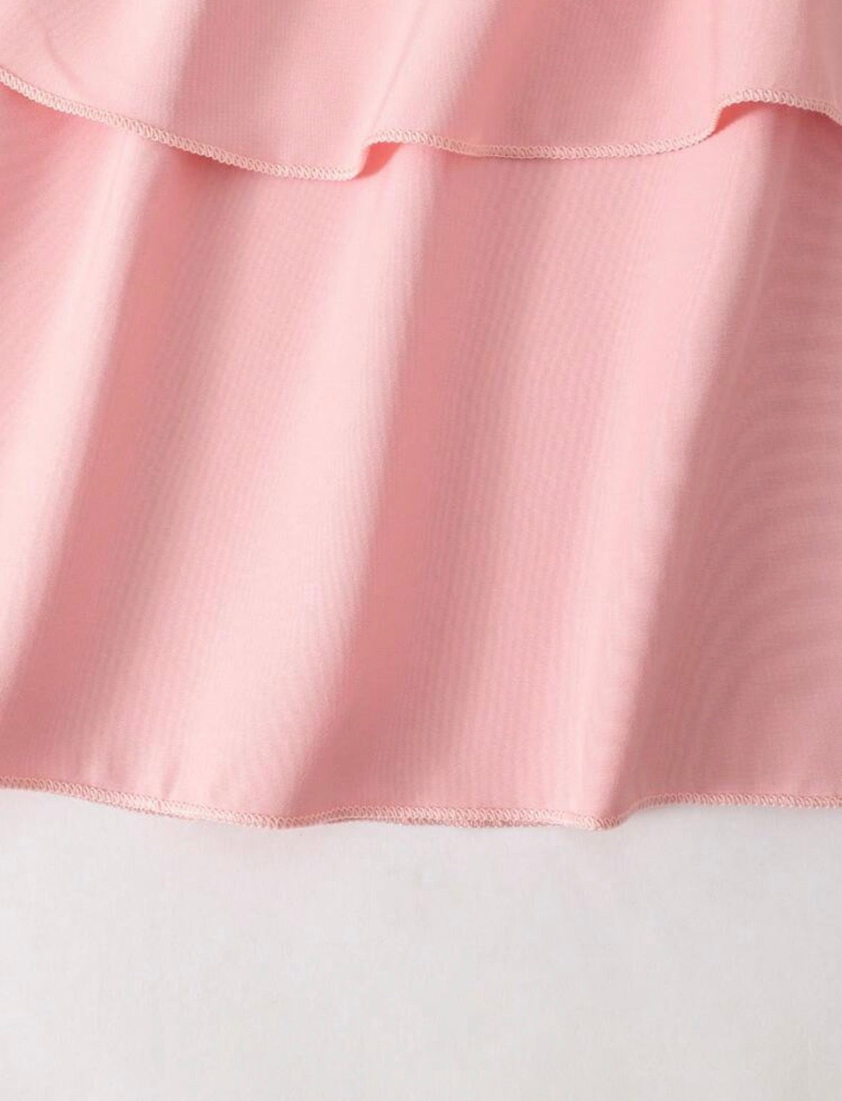 Flower white top layer skirt