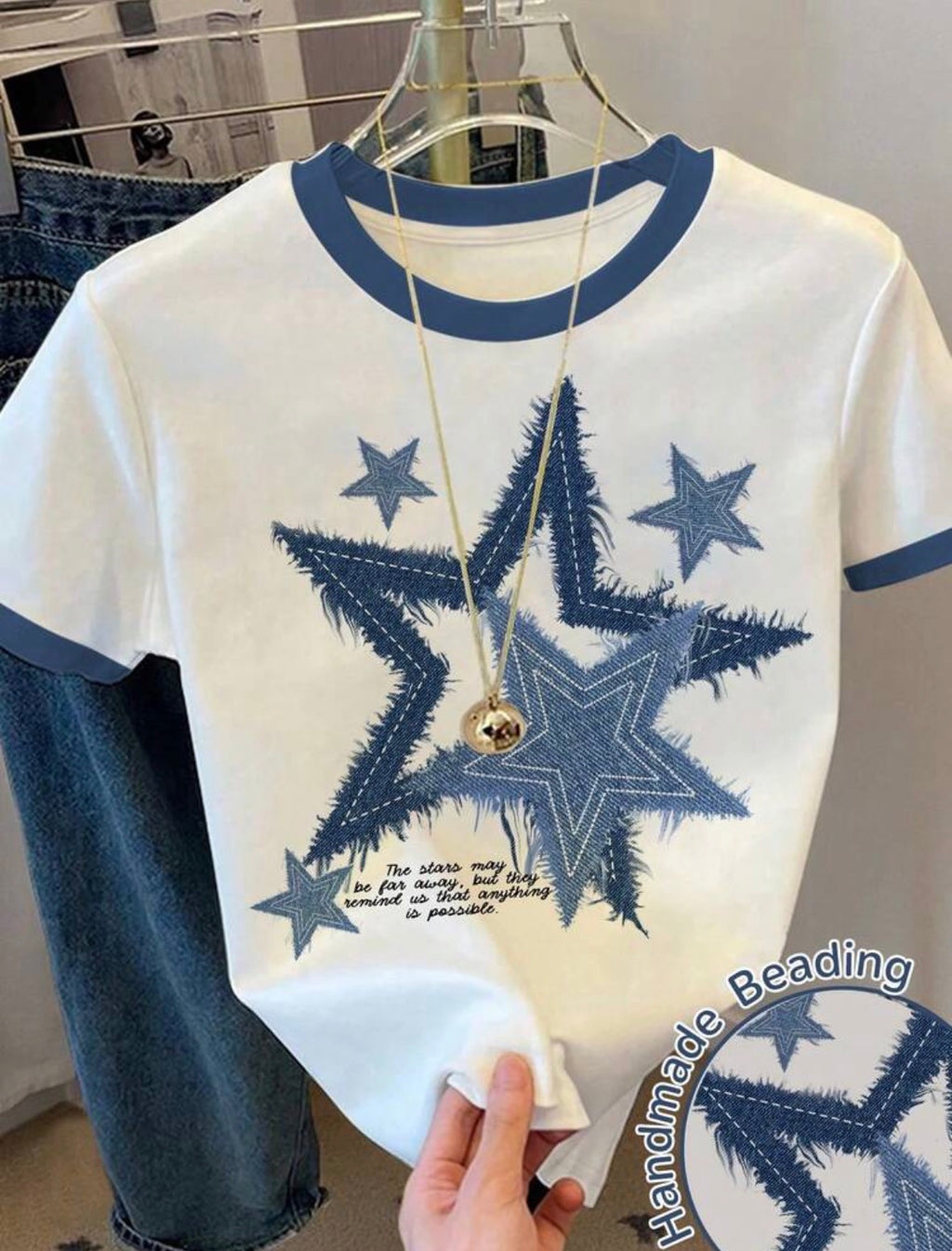 T.shirt White Stars
