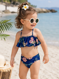 Blue flowers 2pc Swimsuit