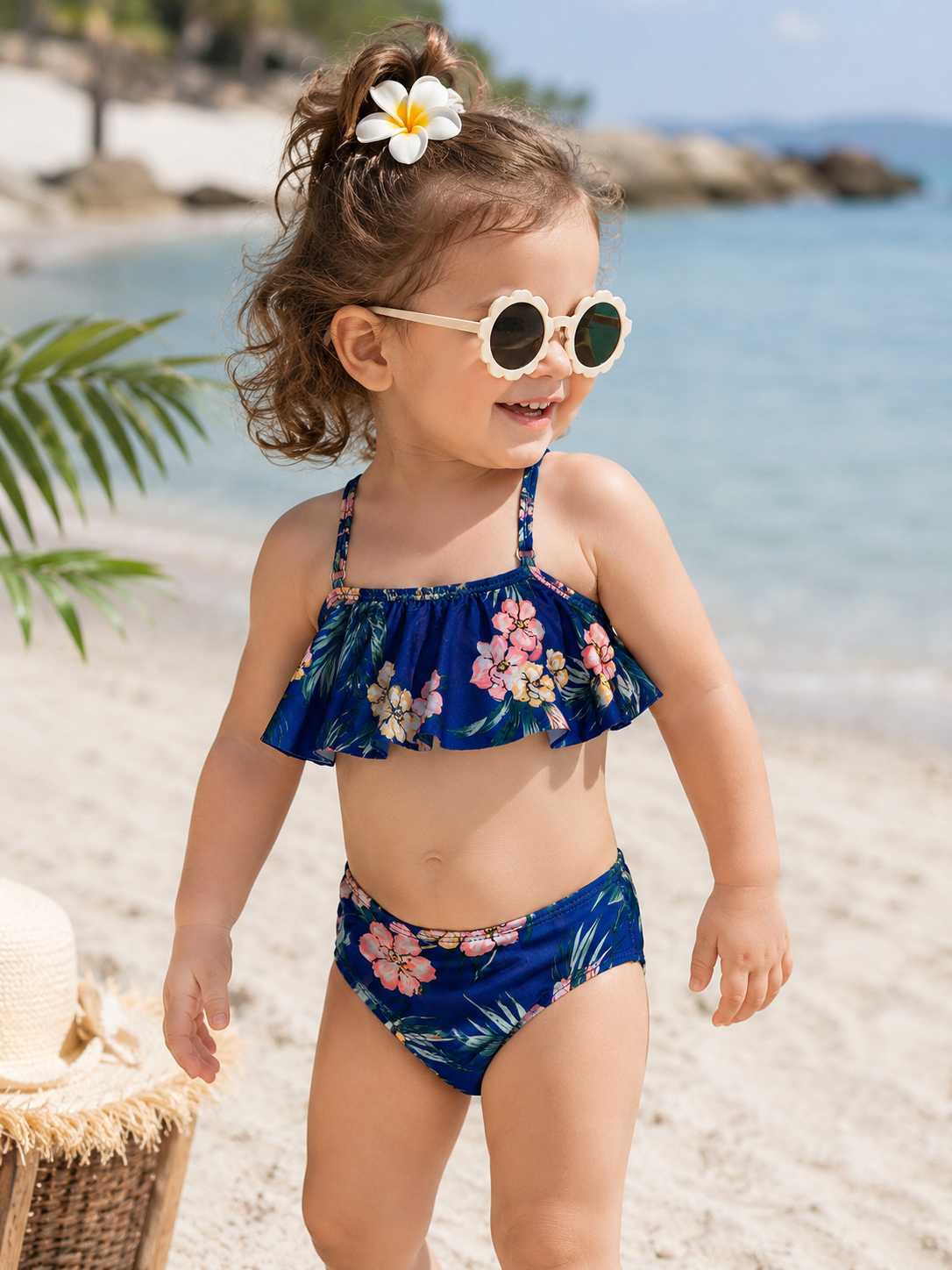 Blue flowers 2pc Swimsuit