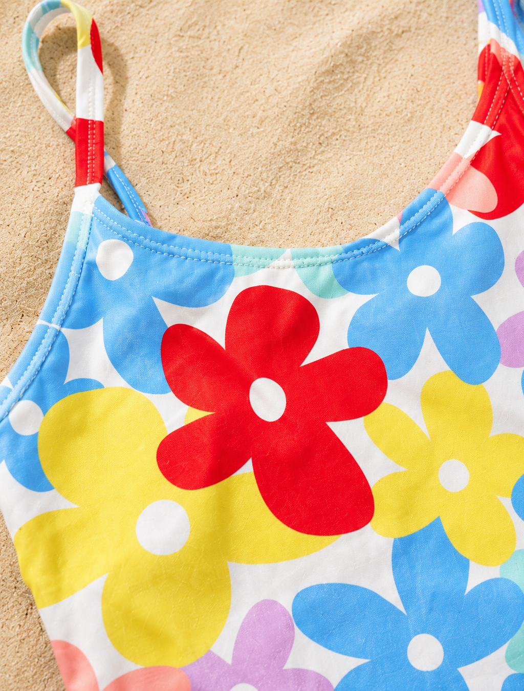 Flowers Colors 1PC swimsuit
