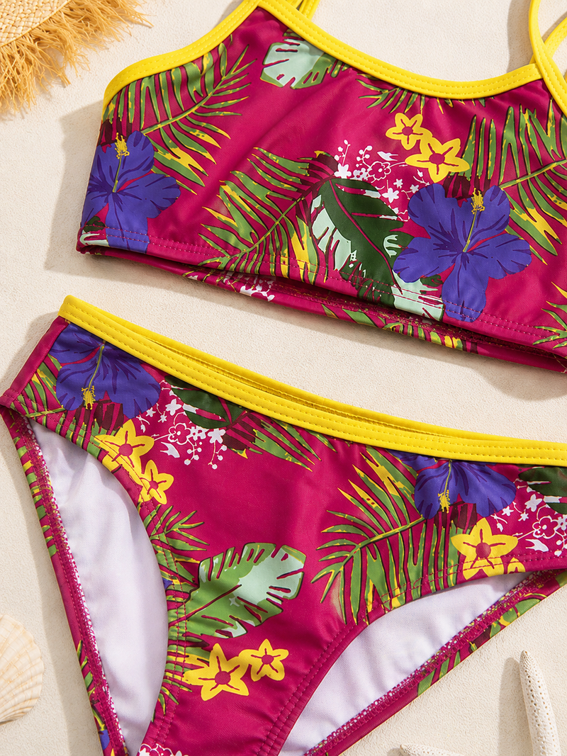 Colorful 2pcs Swimsuit