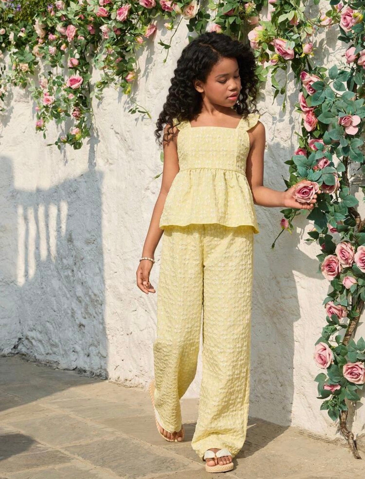 Set Cut Yellow Pant