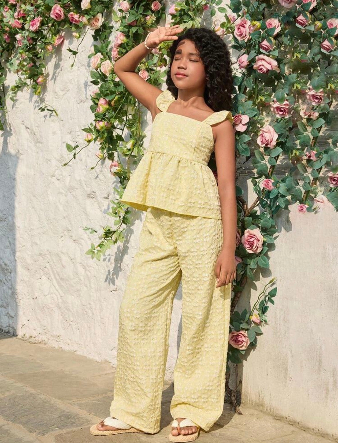 Set Cut Yellow Pant