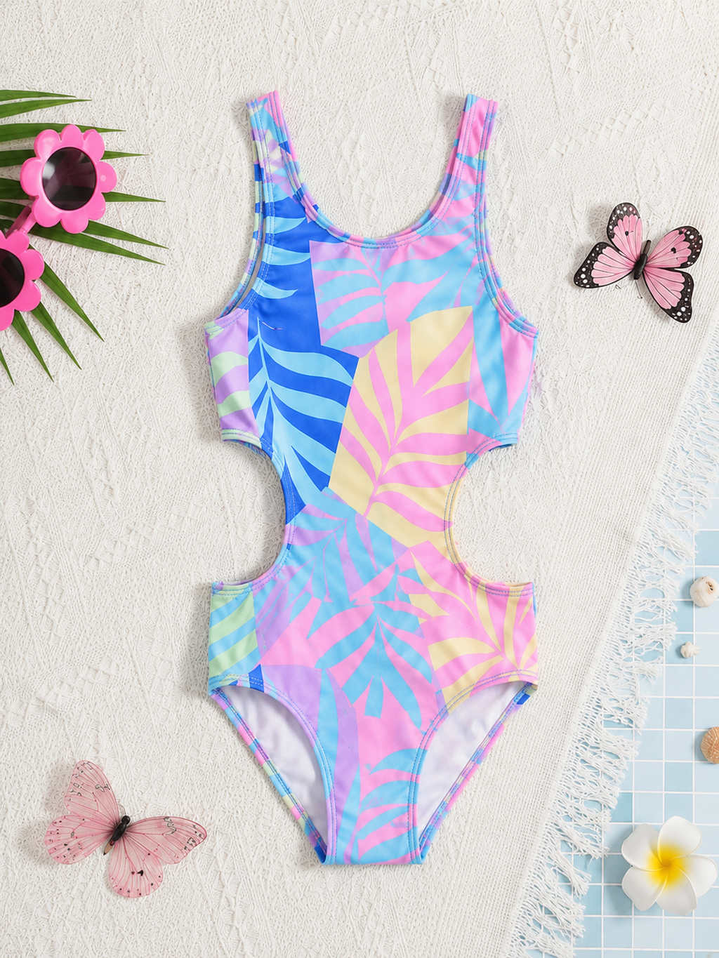 One piece 2 pocket Swimsuit