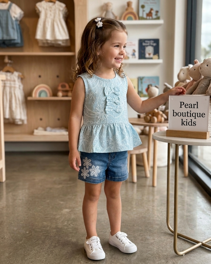 Set Fyonka cut & Jeans Short
