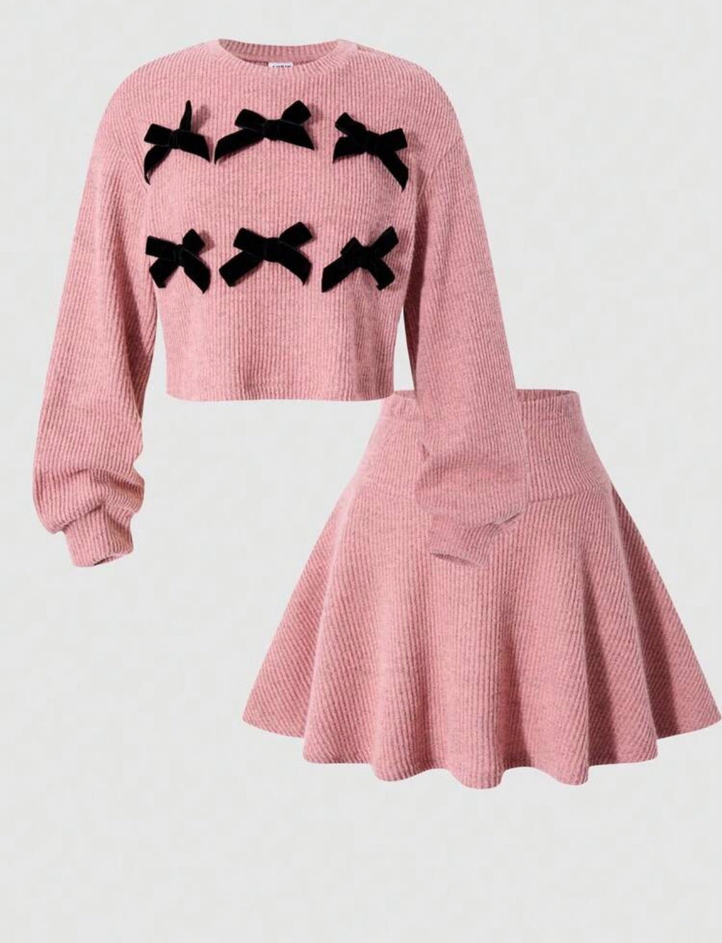 Bow Girls Skirt Set