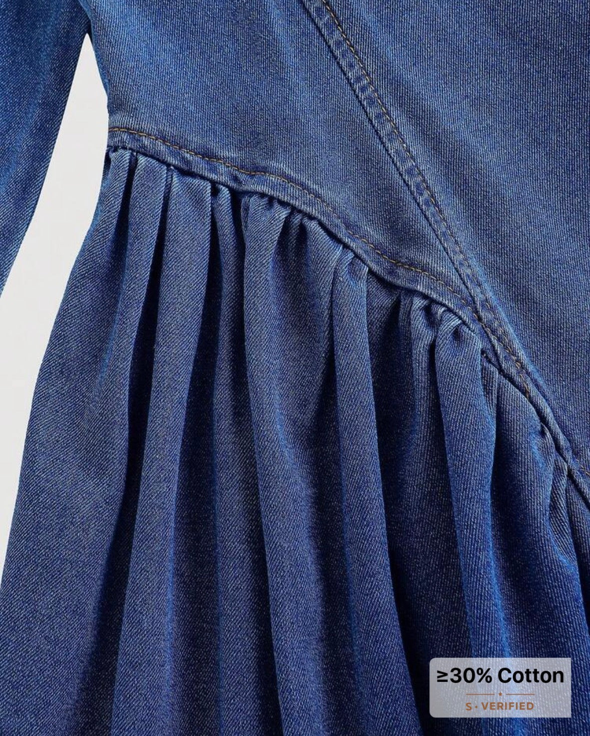 Bowknot Denim Dress