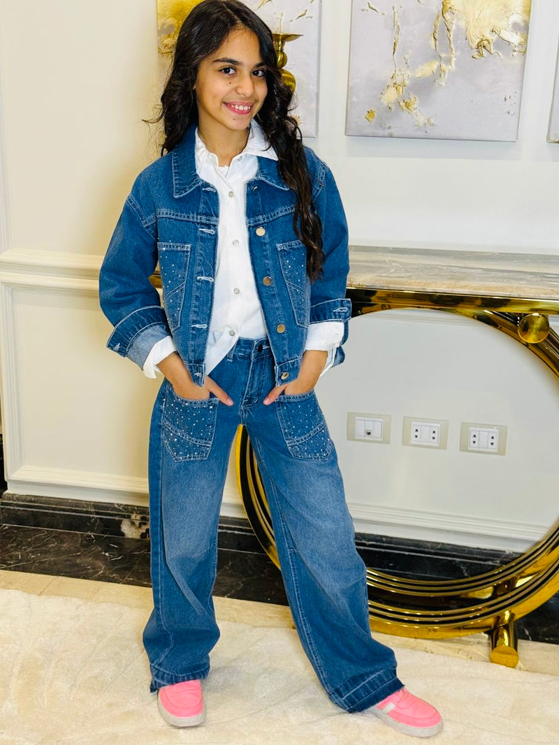 Denim Jacket & Pants Set