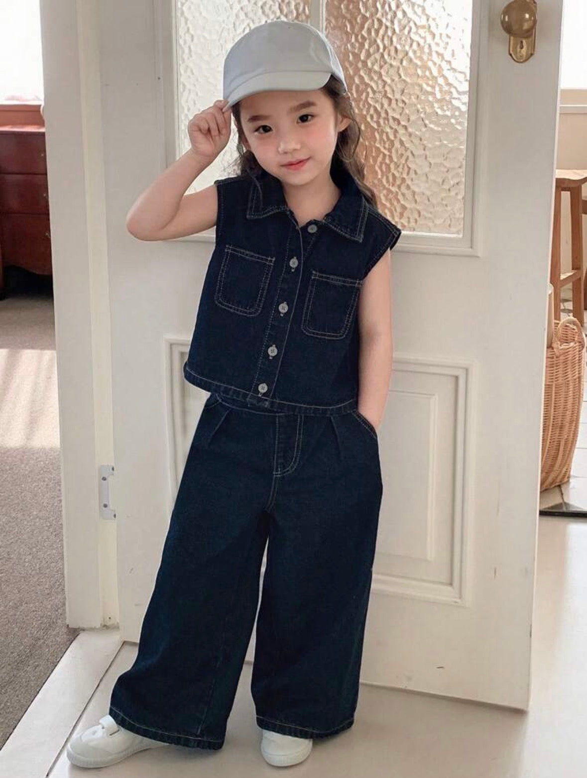 Denim Vest & Pant Set