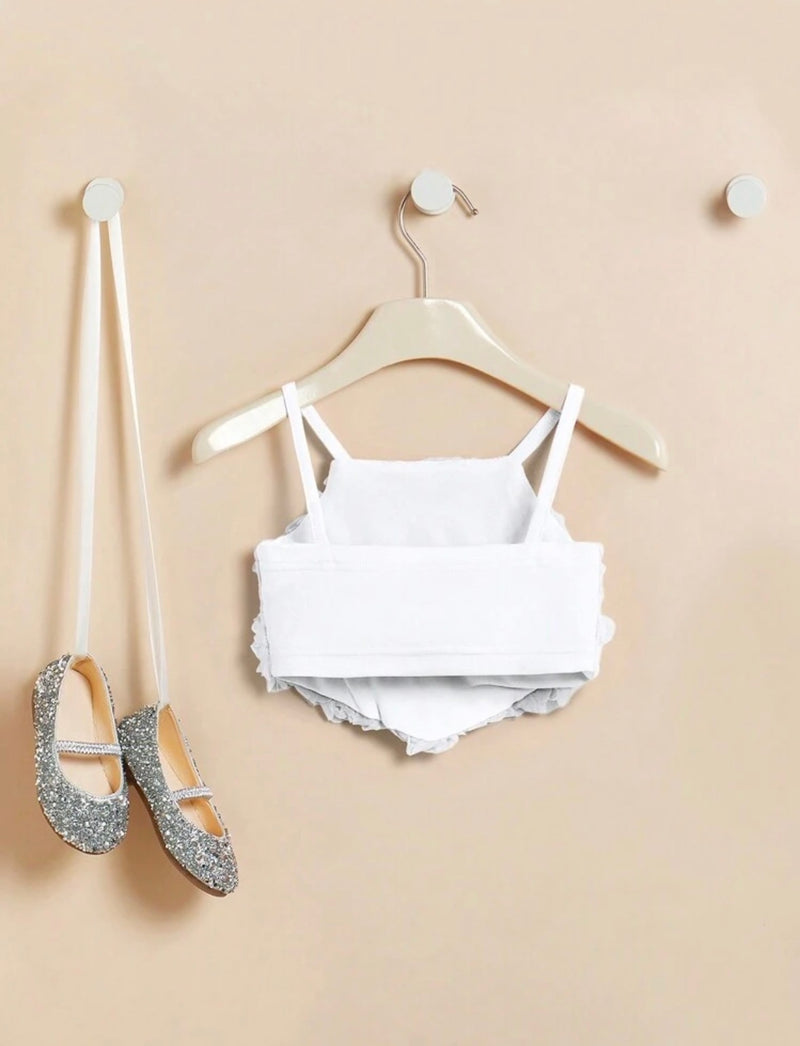 Flower Girls Top white