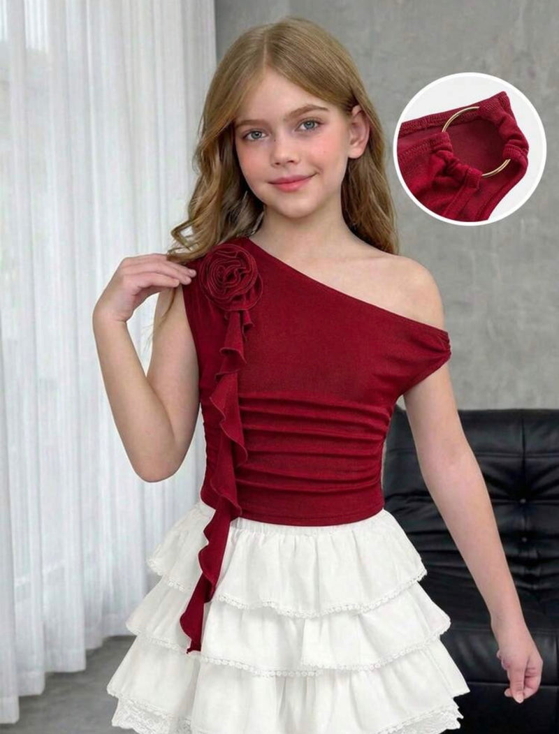 Top Shein one shoulder