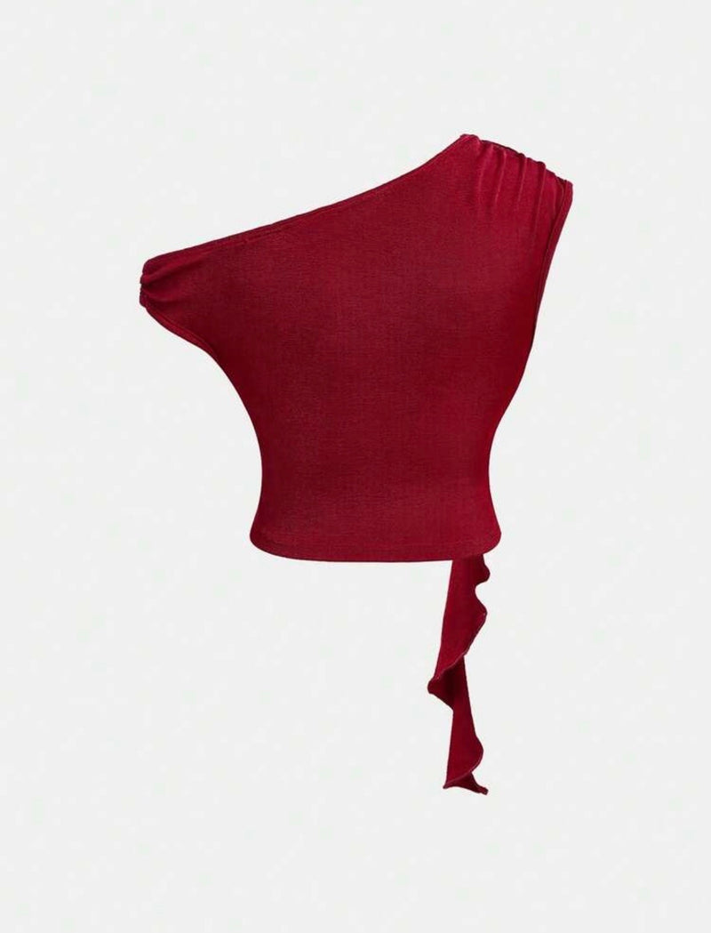Top Shein one shoulder