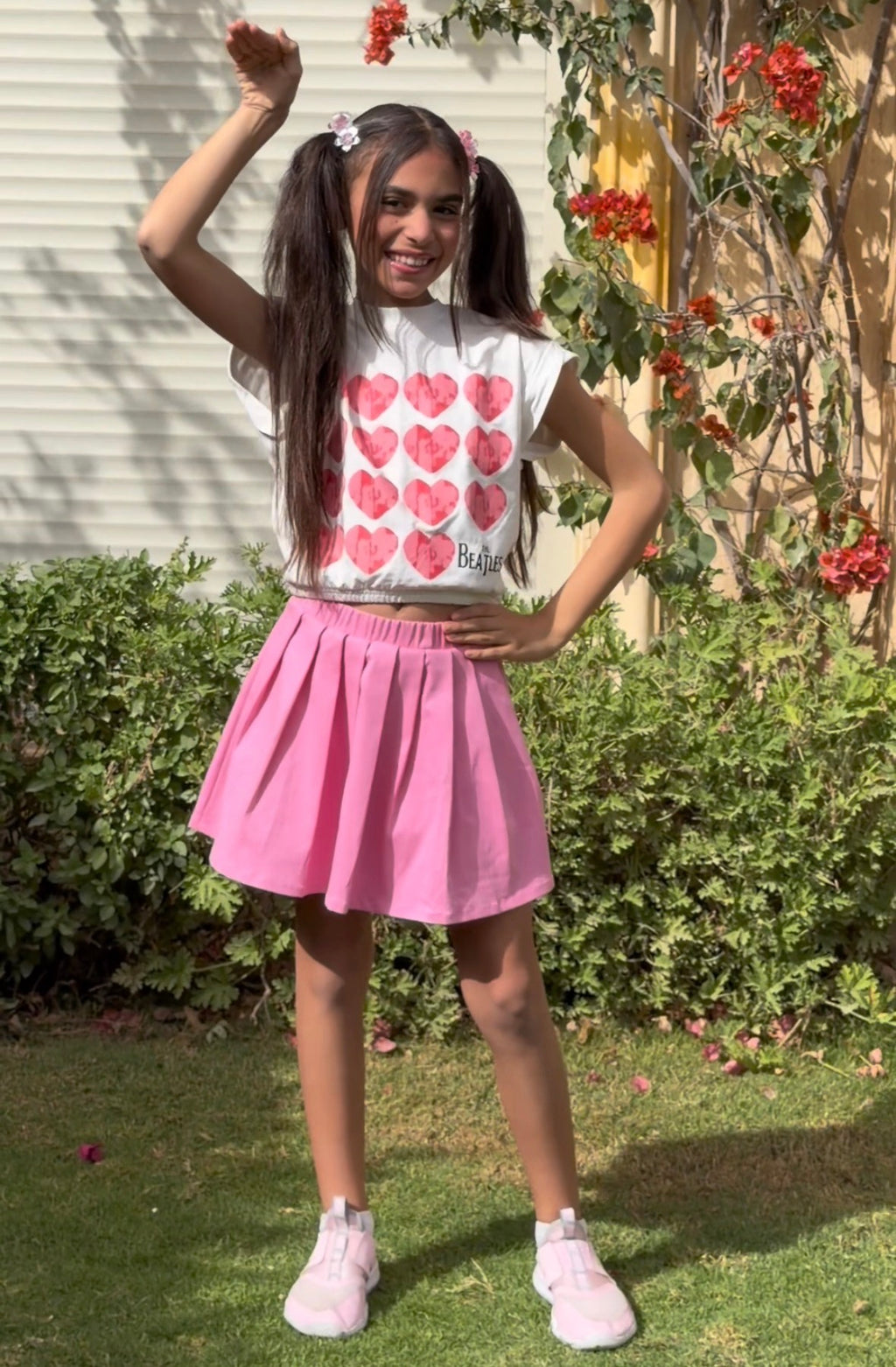 Hearts Body Pink Skirt
