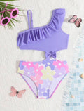 Flowers purple Swimsuit