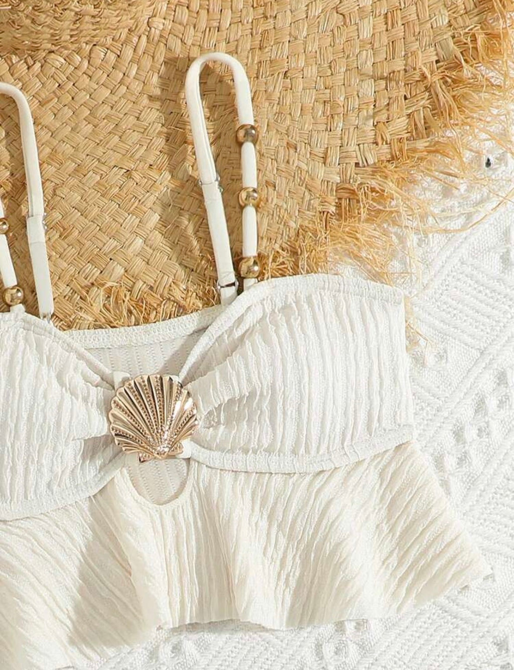 Offwhite Seashell 2Pcs Swimsuit