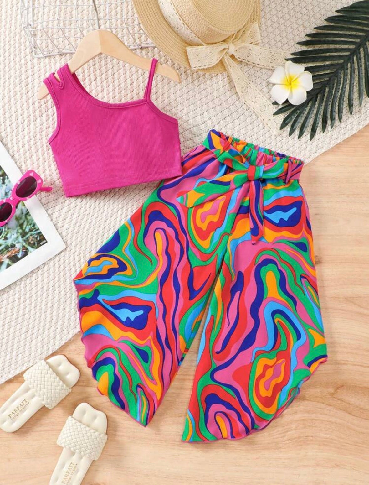 Set Pink Colorful Pant