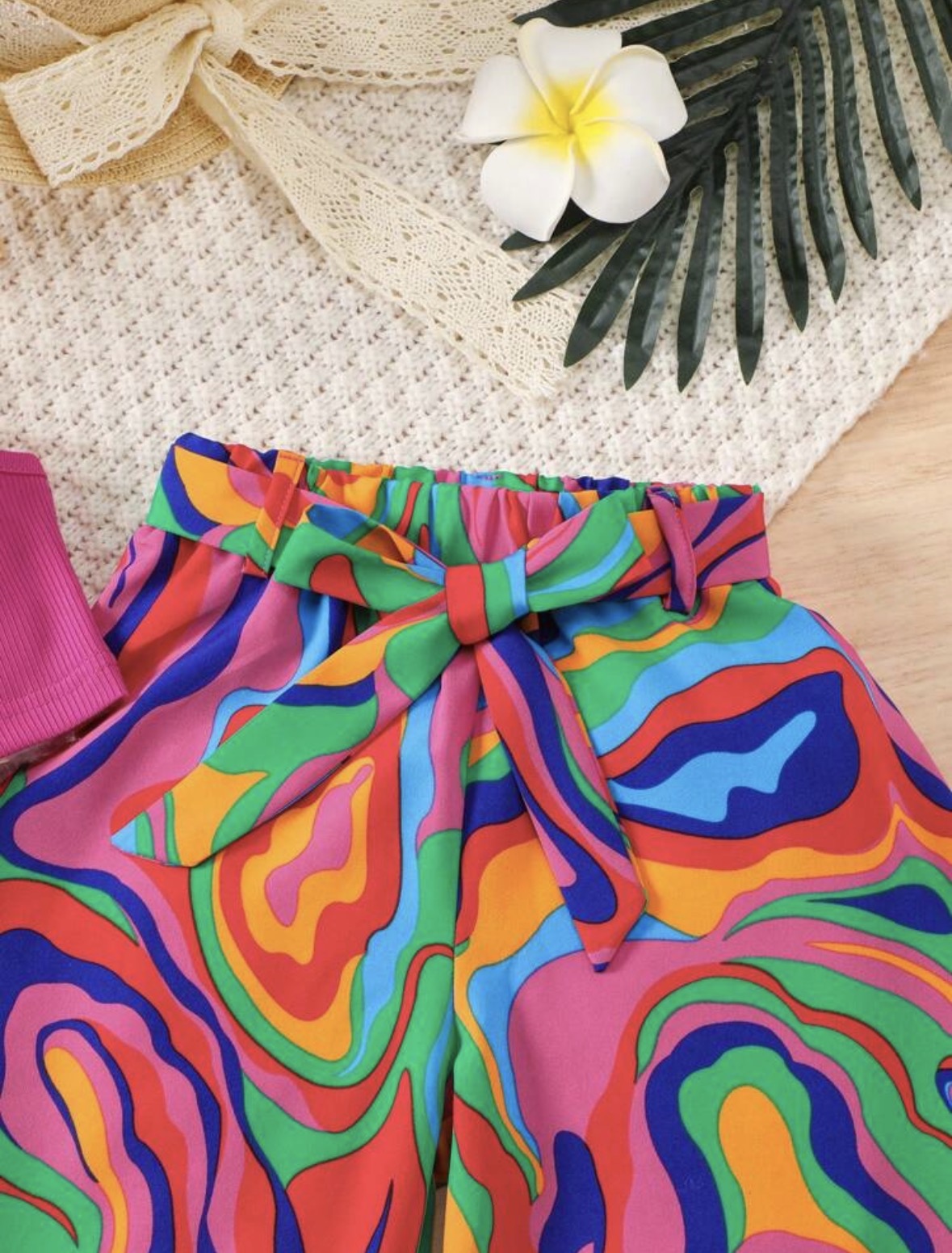 Set Pink Colorful Pant