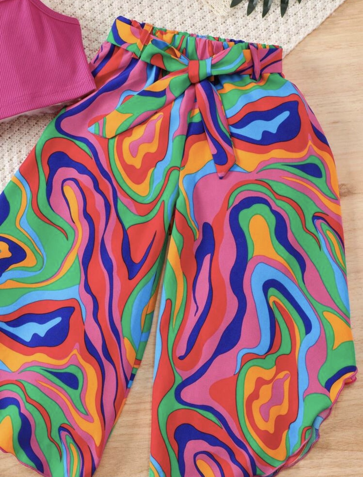Set Pink Colorful Pant
