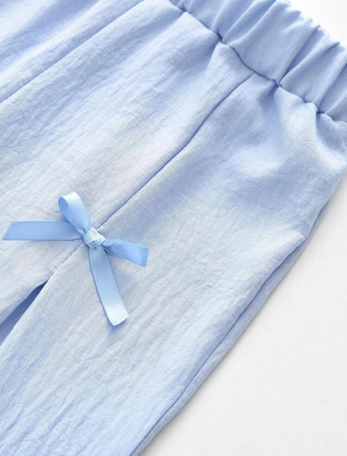 Blue Bow Girls Set