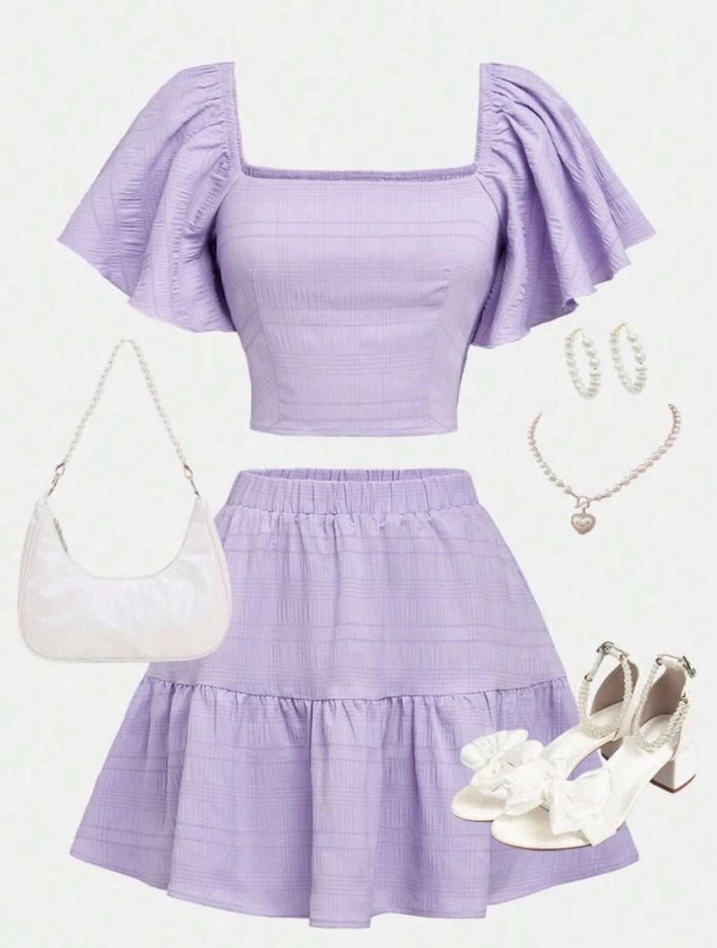 Set top ruffle & Skirt