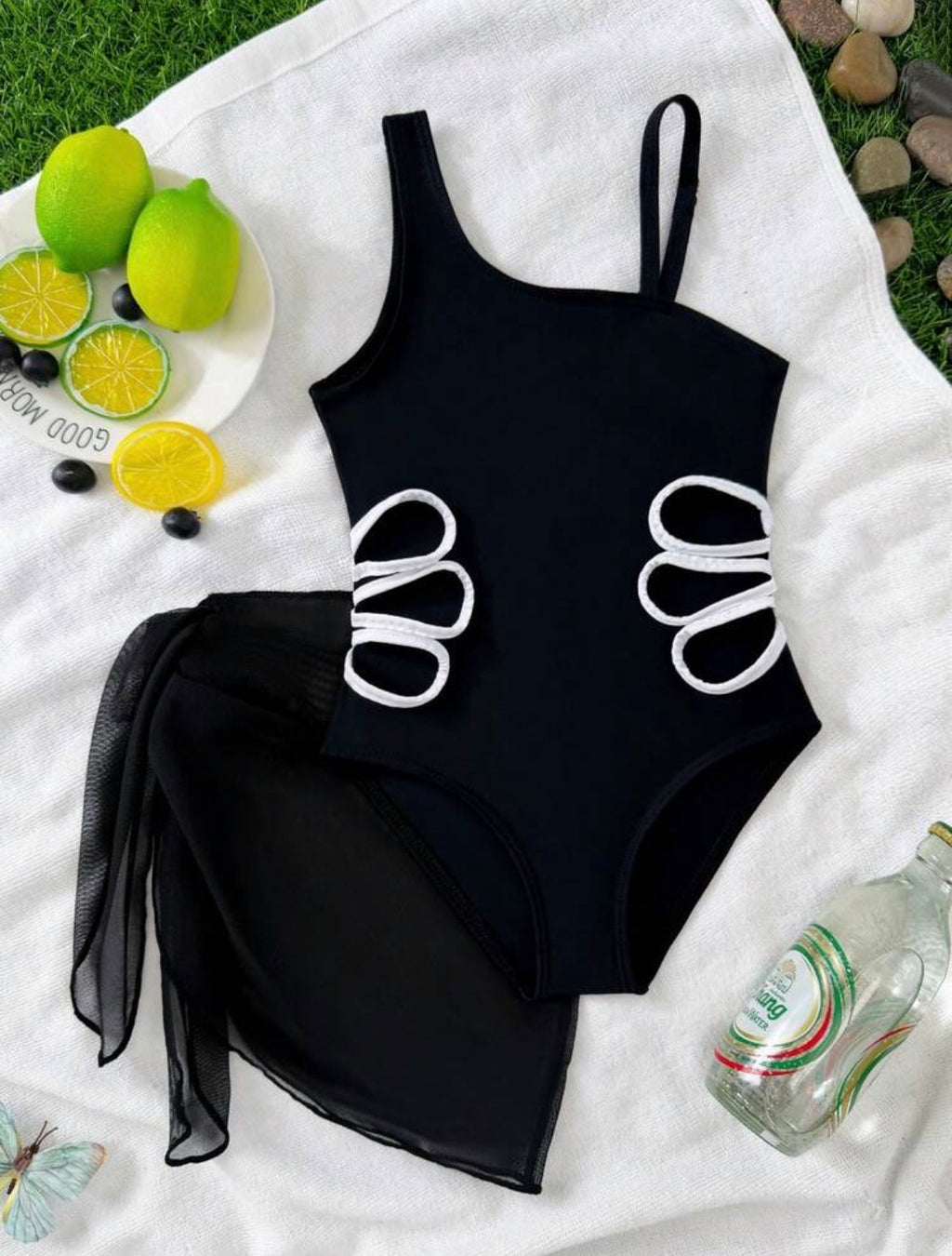 black bockets Swimsuit