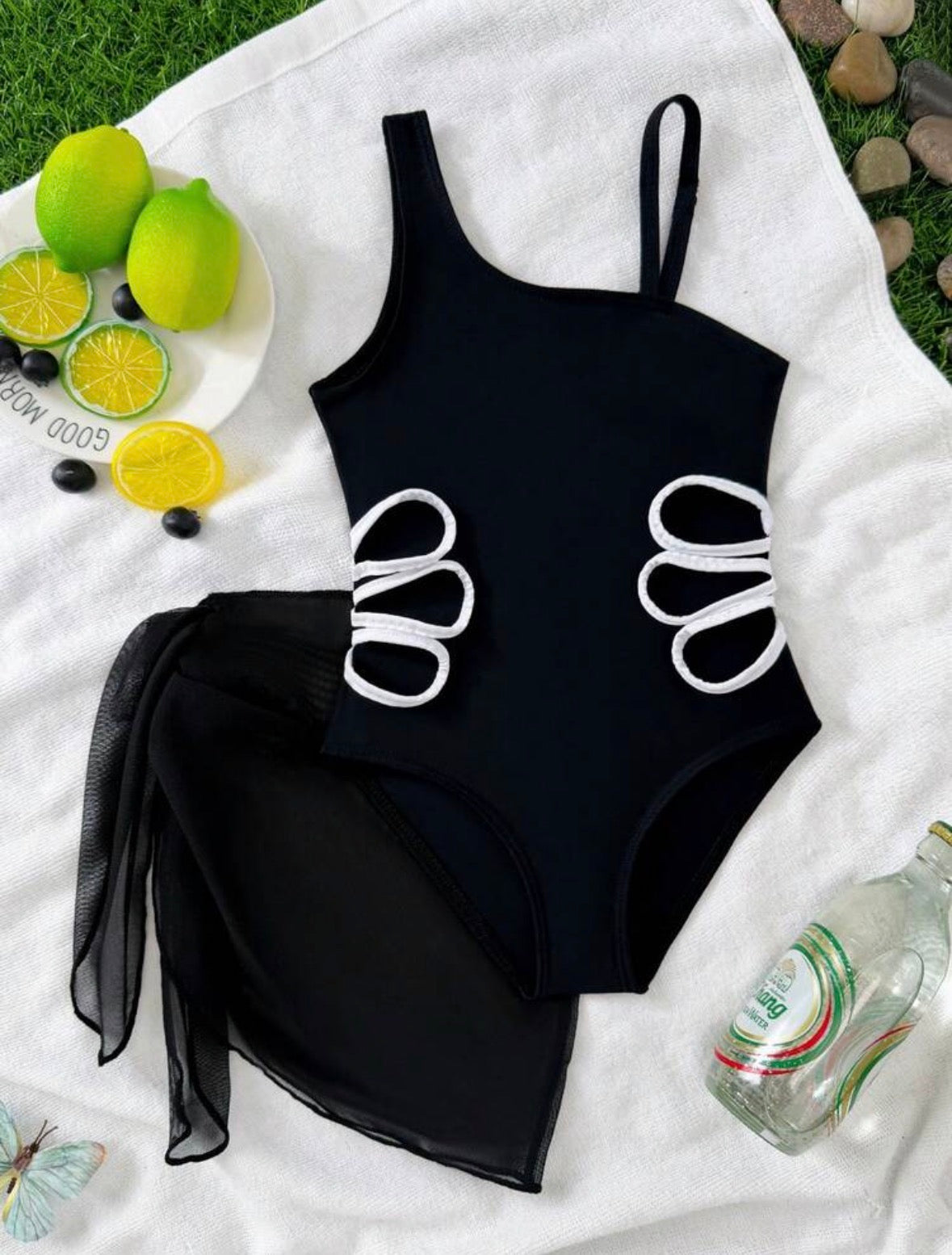 black bockets Swimsuit