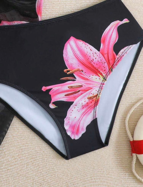 bikini black 3pcs swimsuit