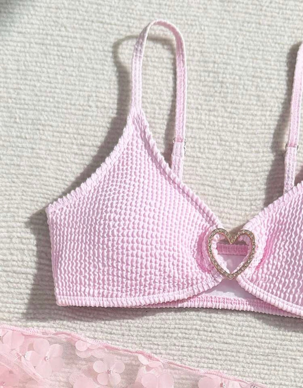 Bikini pink 3pcs Swimsuit
