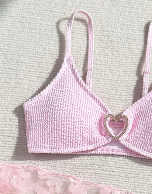 Bikini pink 3pcs Swimsuit