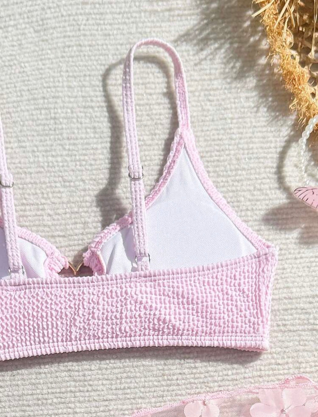 Bikini pink 3pcs Swimsuit