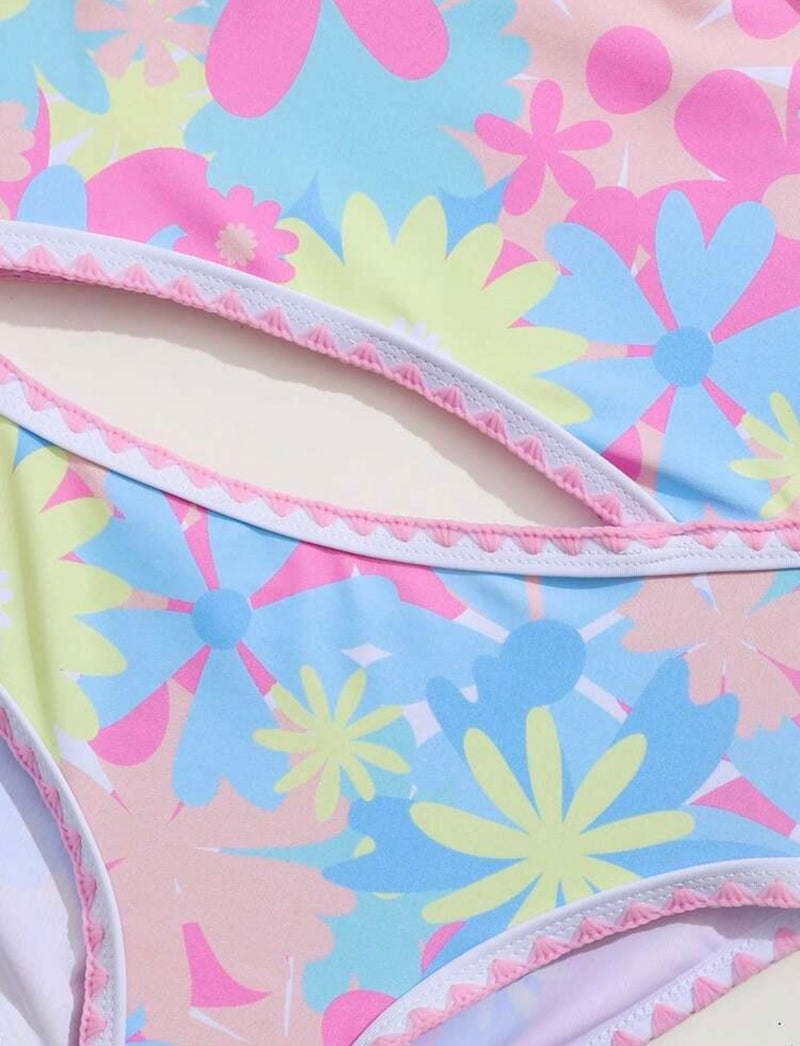 Colorful flowers Swimsuit