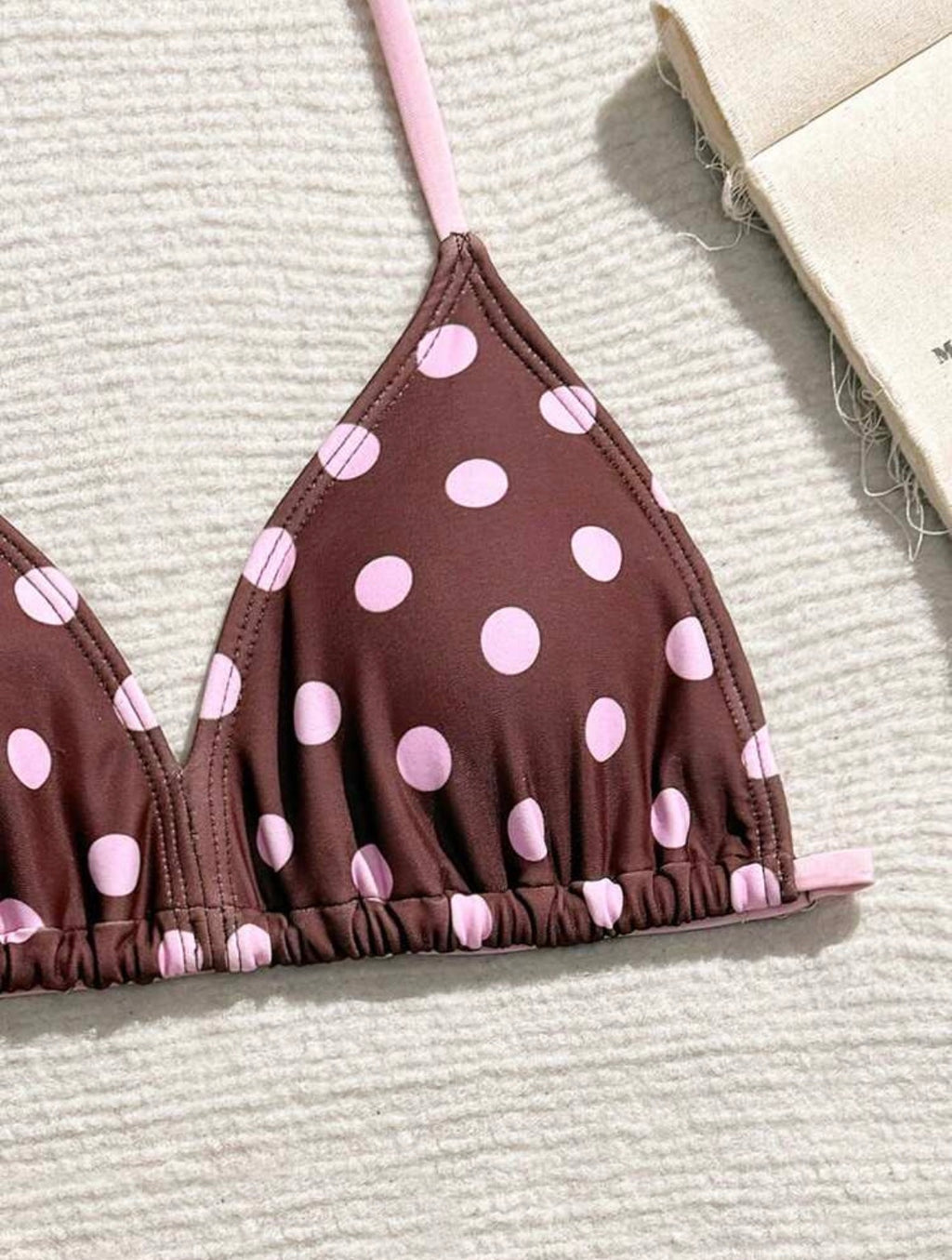 Polka Bikini 3Pcs Swimsuit