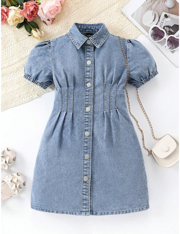 Denim Girls Dress
